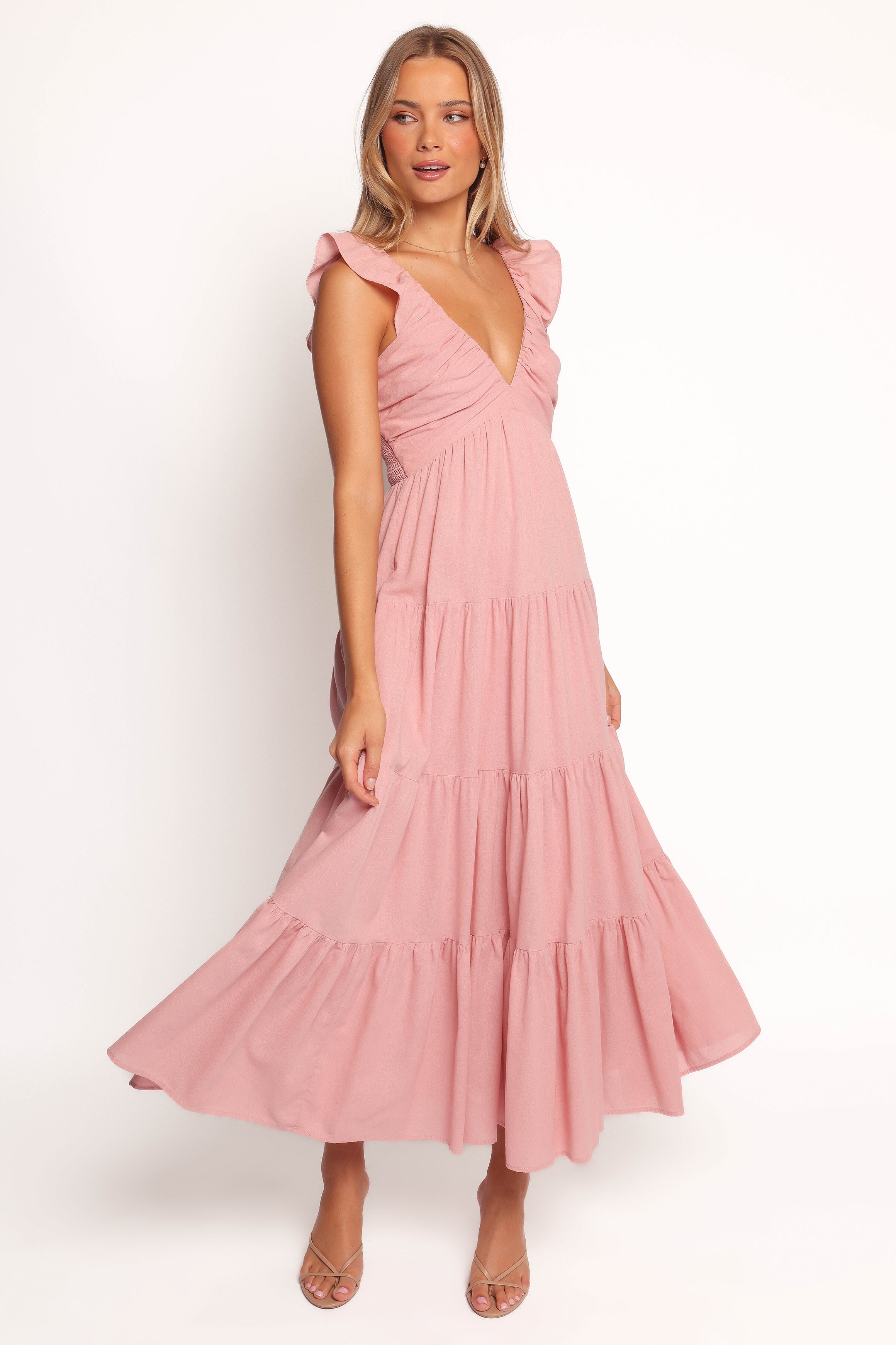 Susie Maxi Dress - Pink-Ladys Street