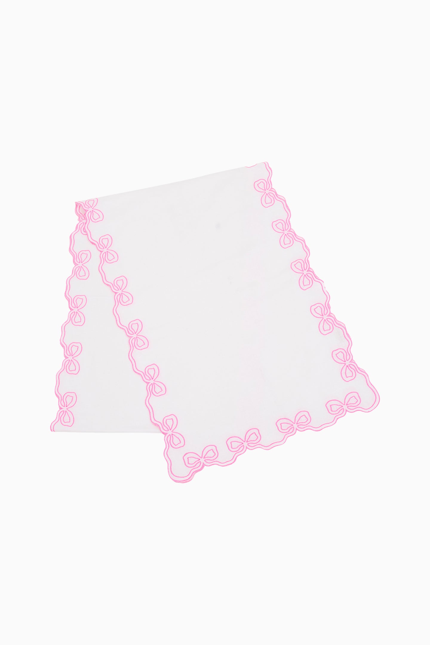 Embroidered Bow Table Runner-Charming Rule