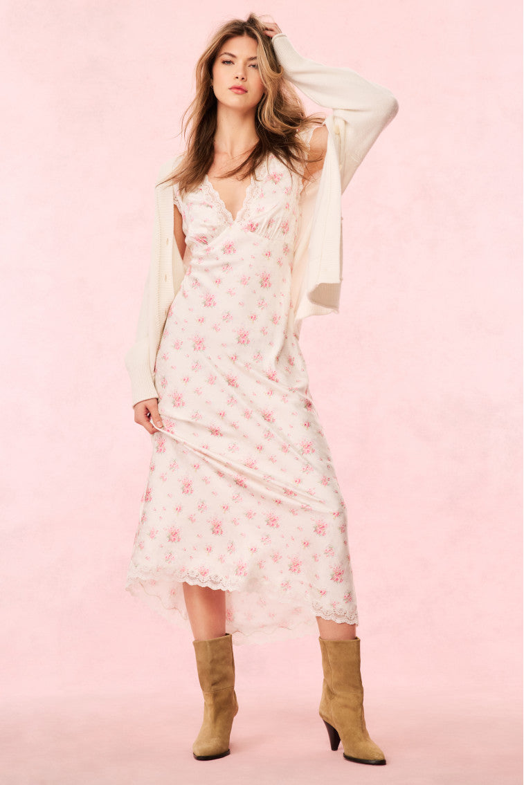 Theodore Silk-Blend Floral Maxi Dress-Charming Rule