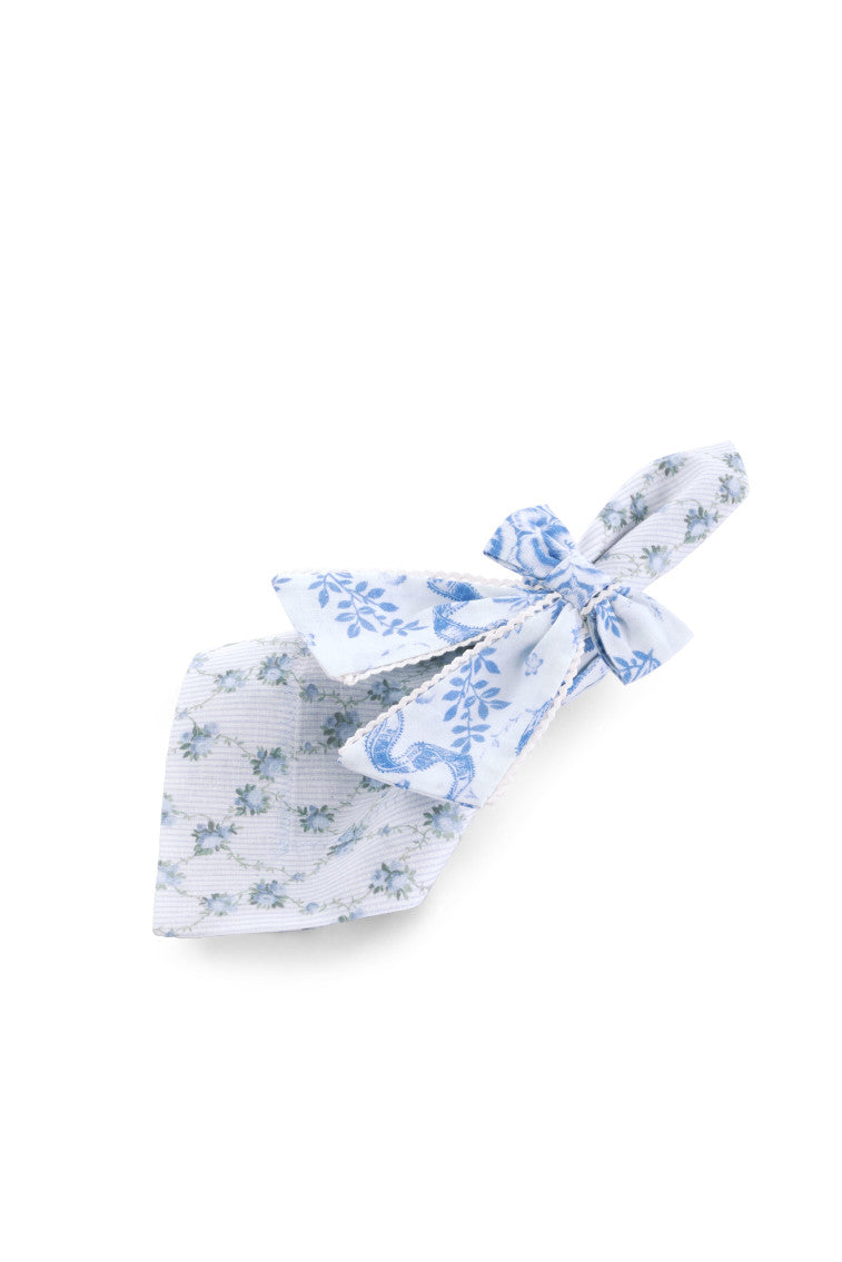 Bow Napkin Rings  Set of 4 - BLISSFUL BLUE-Charming Rule
