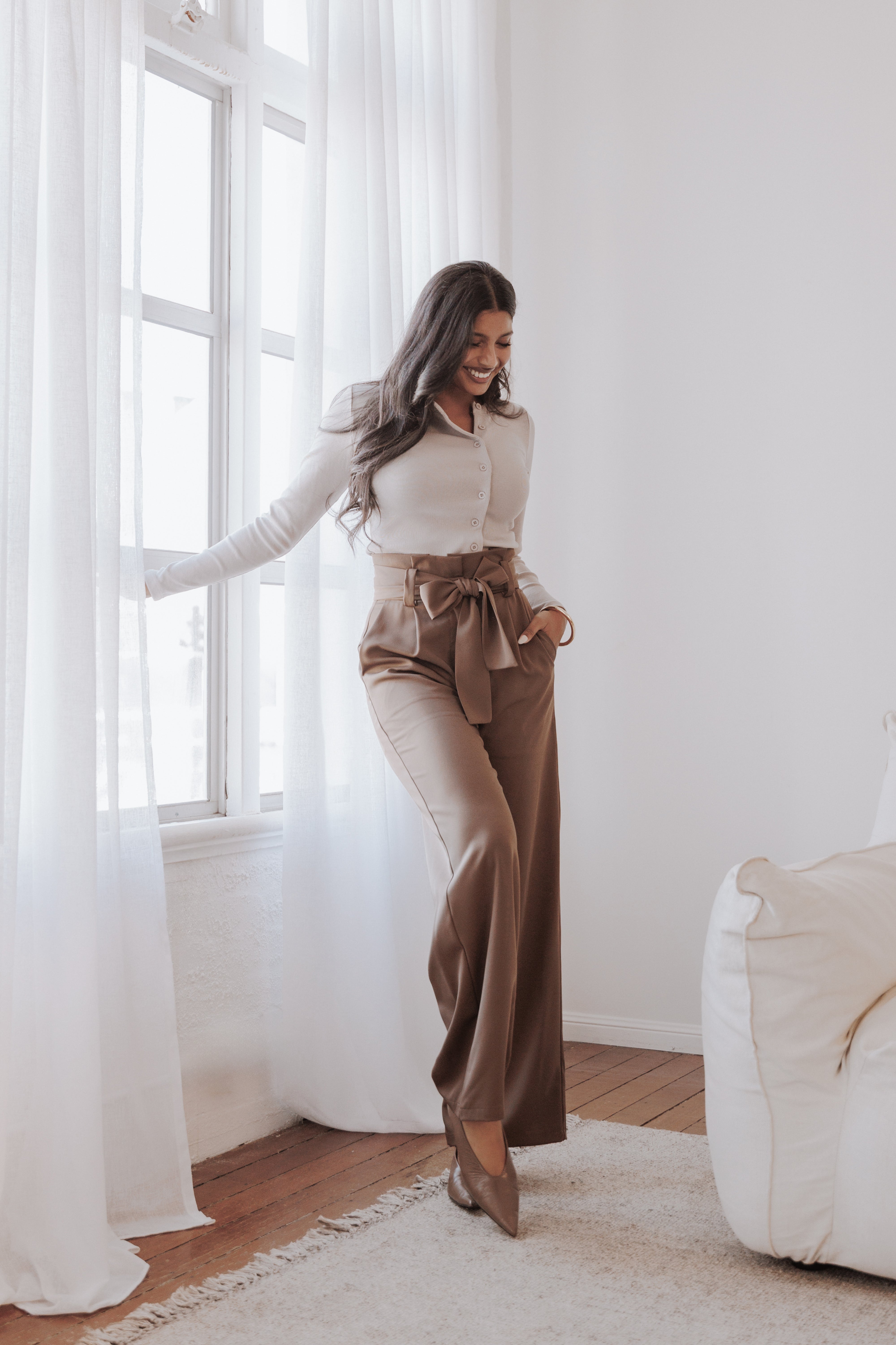 Kieran Pants - Ash Brown-Ladys Street