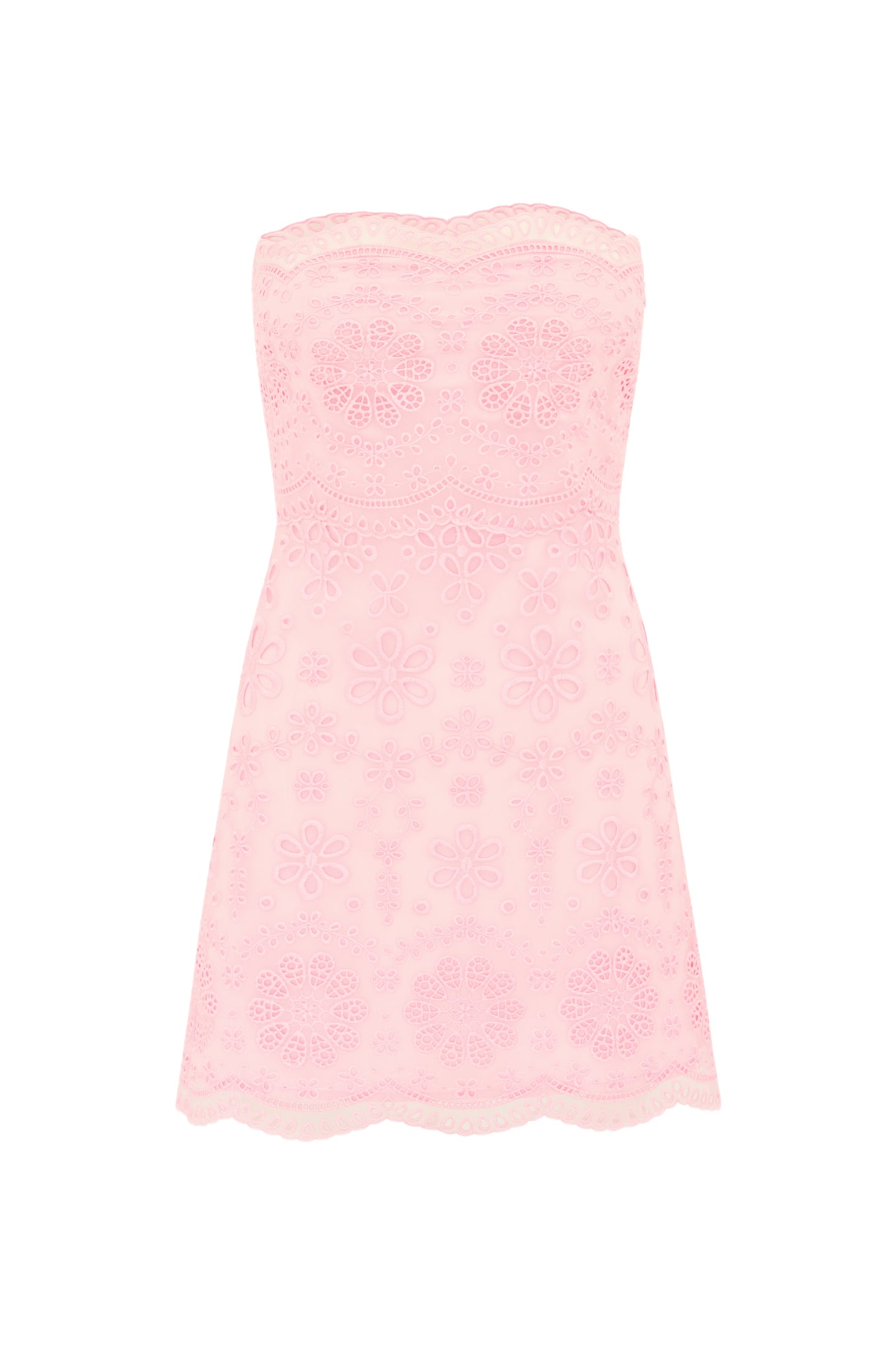 Vailia Organza Eyelet Mini Dress-Charming Rule