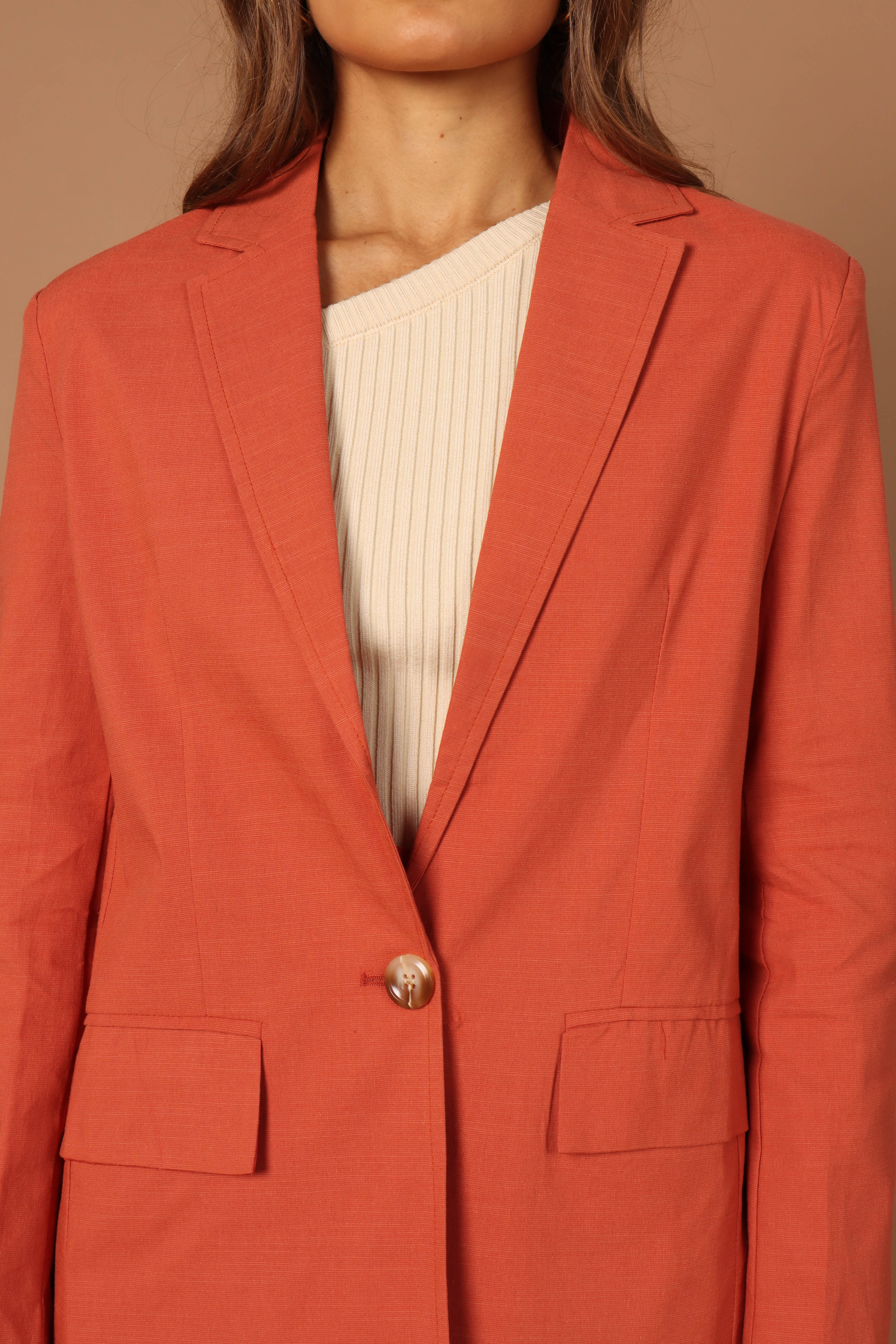 Manhattan Blazer - Rust-Ladys Street