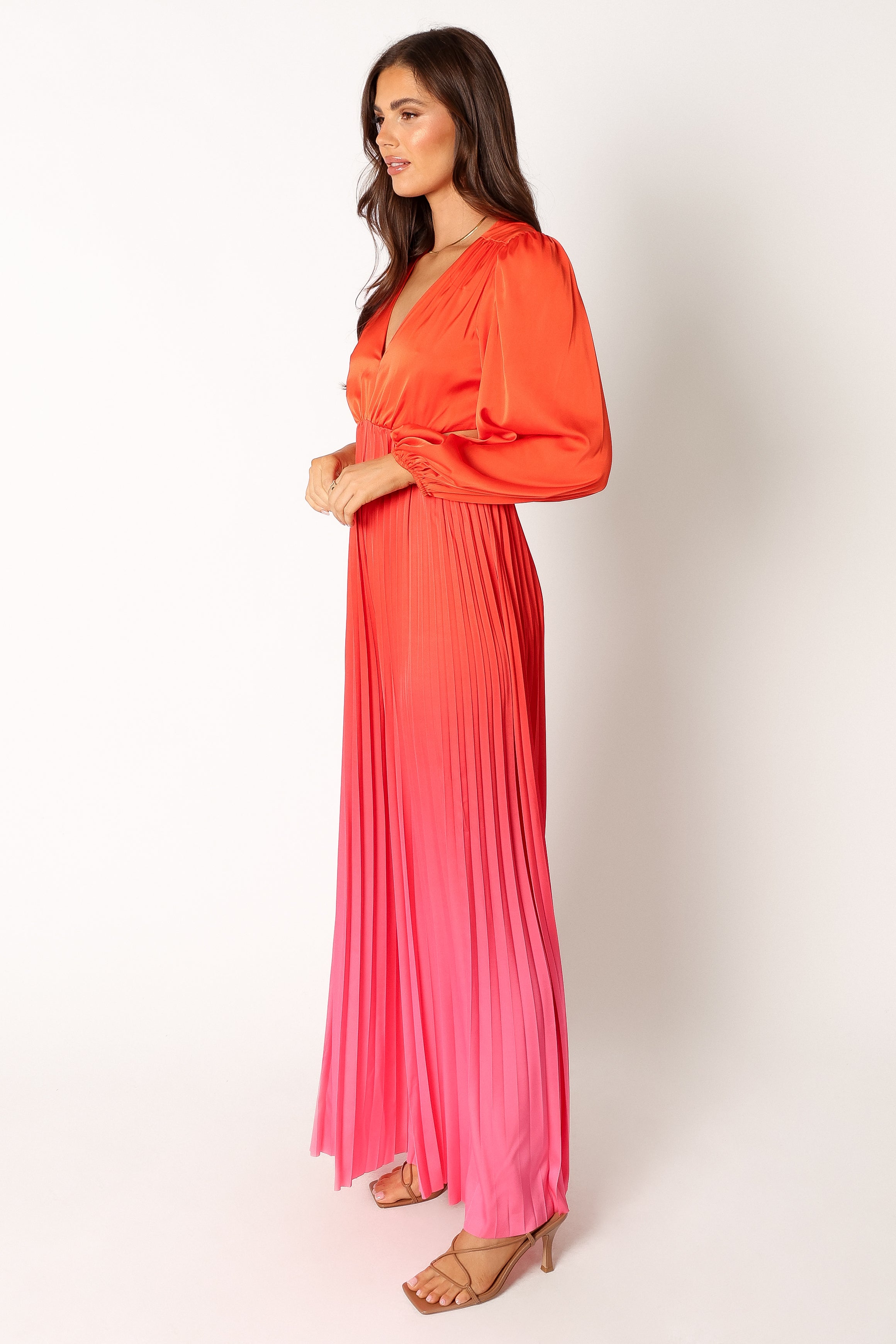 Krista Gradient Jumpsuit - Red-Ladys Street