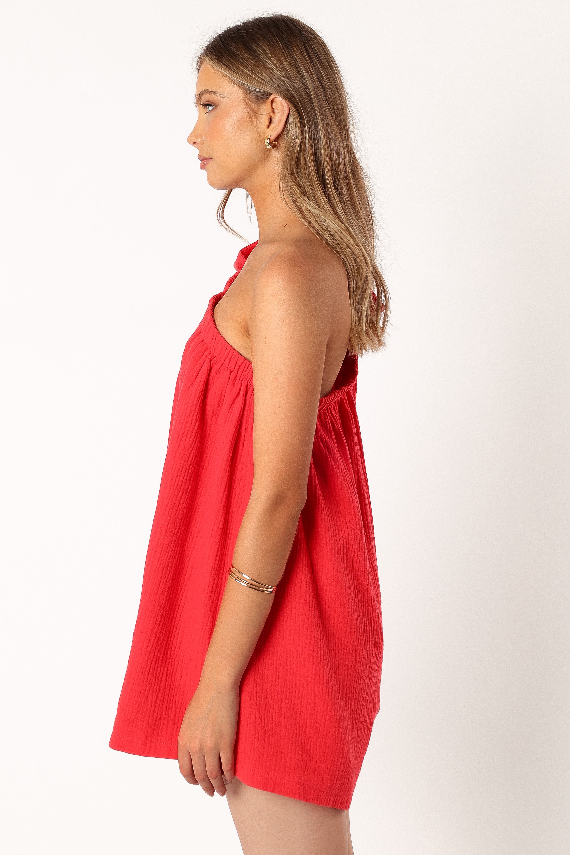 Miffy One Shoulder Romper - Red-Ladys Street