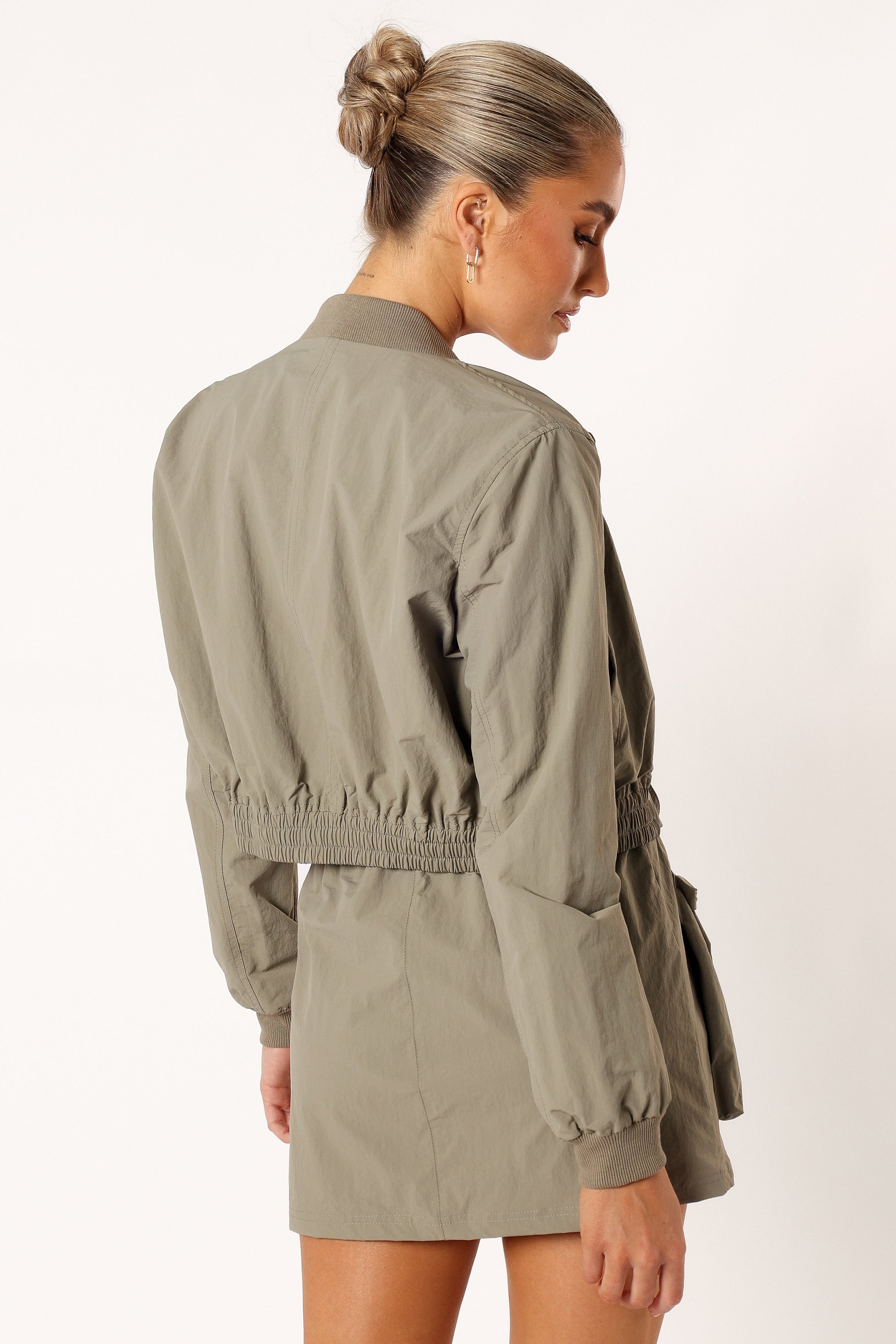 Freddie Two Piece Set - Light Olive-Ladys Street