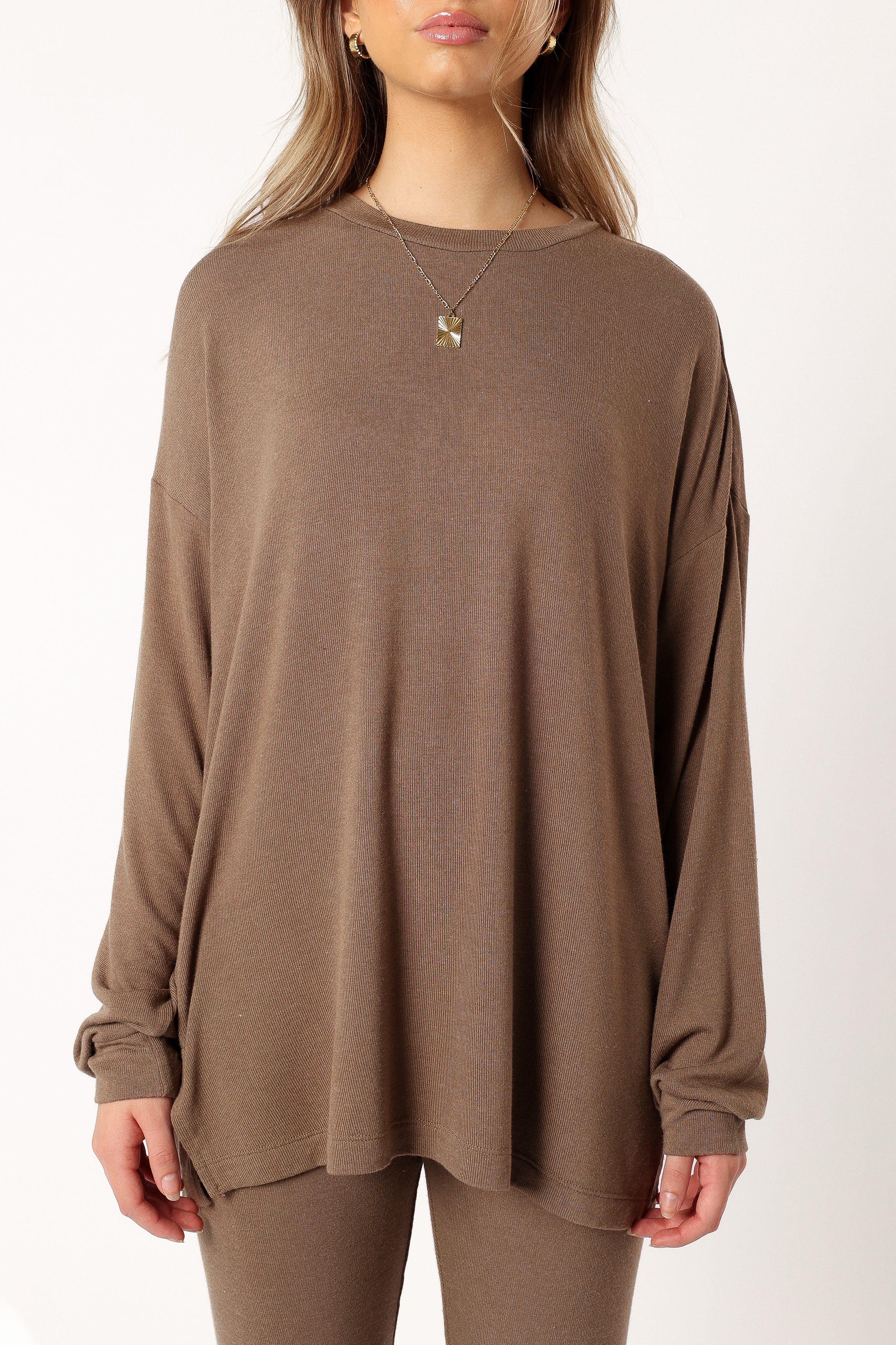 Margo Two Piece Set - Mocha-Ladys Street