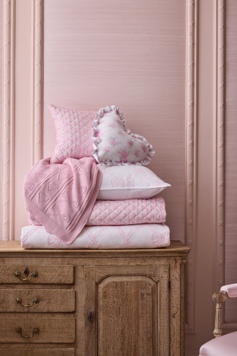 Floral Quilted Pillow-Charming Rule