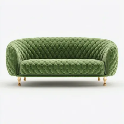 Twee zitsbank - fluweel - 170x90x80 cm - groen - luxe ontwerp-Chicuse