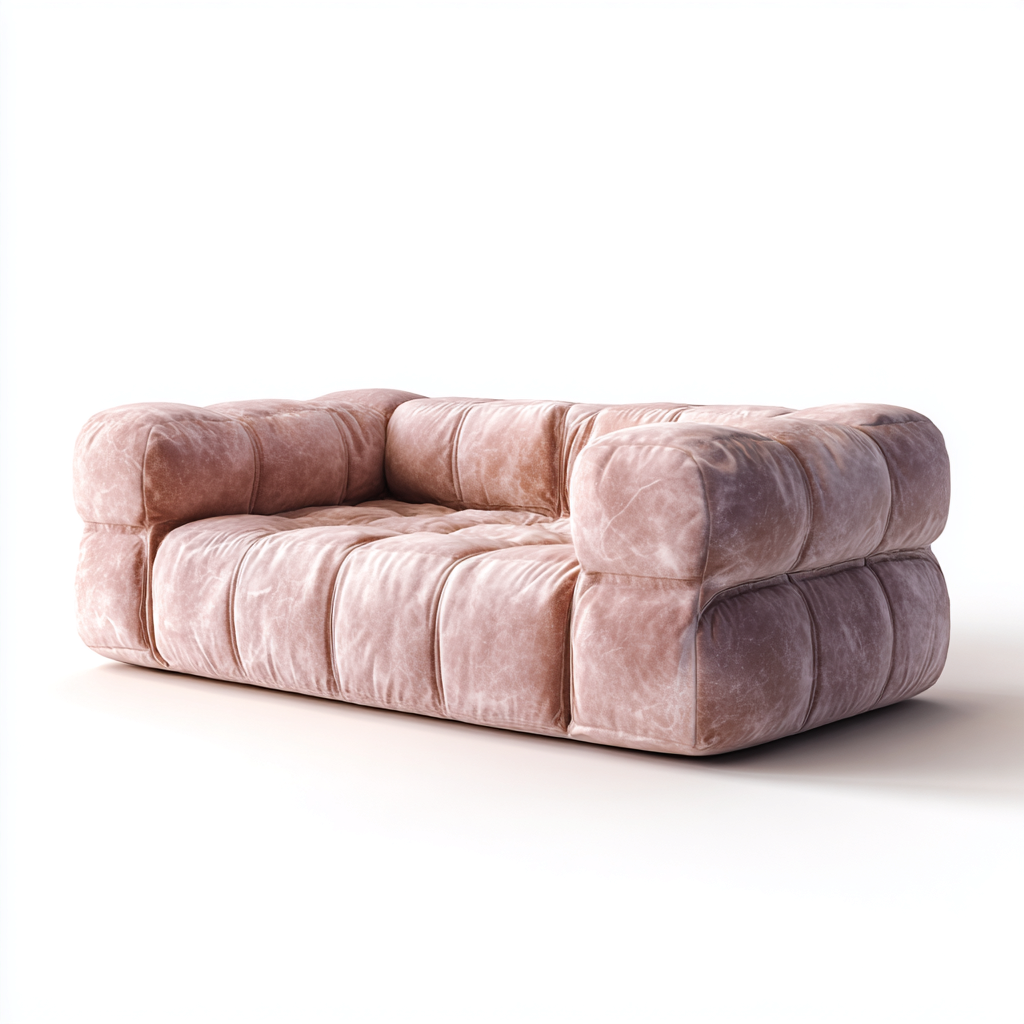 Twee zitsbank - fluweel - 170x95x75 cm - oudroze - Modern design-Chicuse