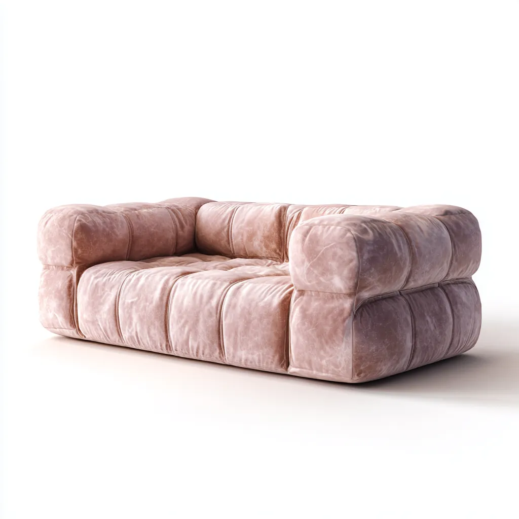 Twee zitsbank - fluweel - 170x95x75 cm - oudroze - Modern design-Chicuse