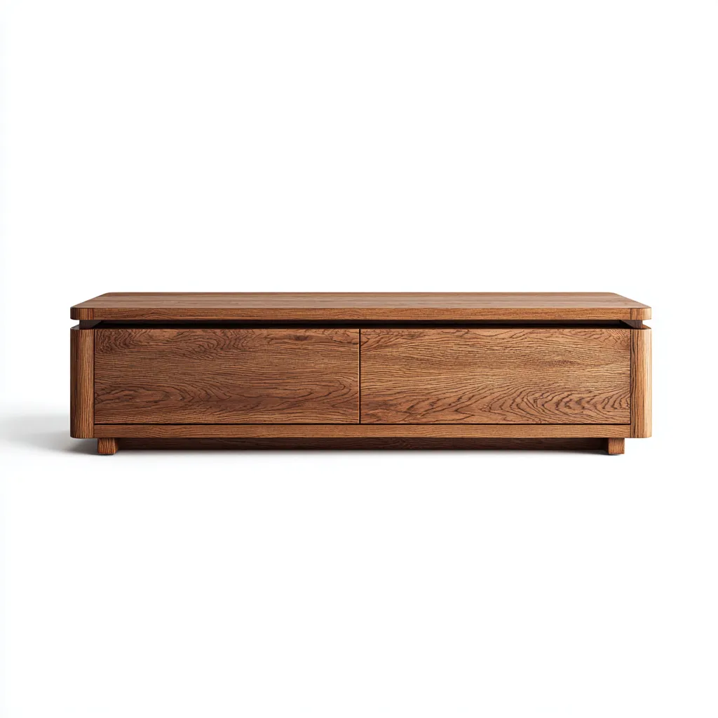 Tv meubel - massief hout - 160x45x50 cm - donkerbruin - Modern design-Chicuse