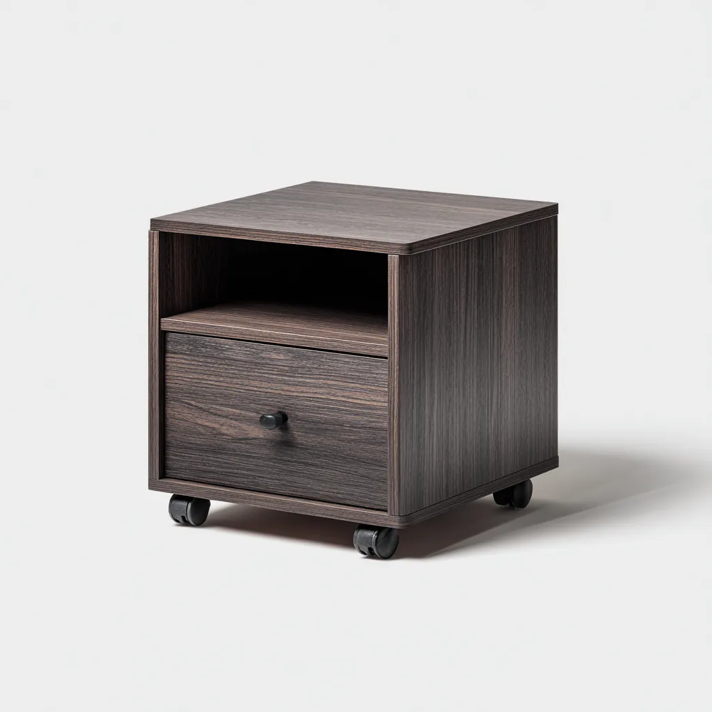 Archiefkast - hout - 40x35x50 cm - donkerbruin - modern ontwerp-Havenaro