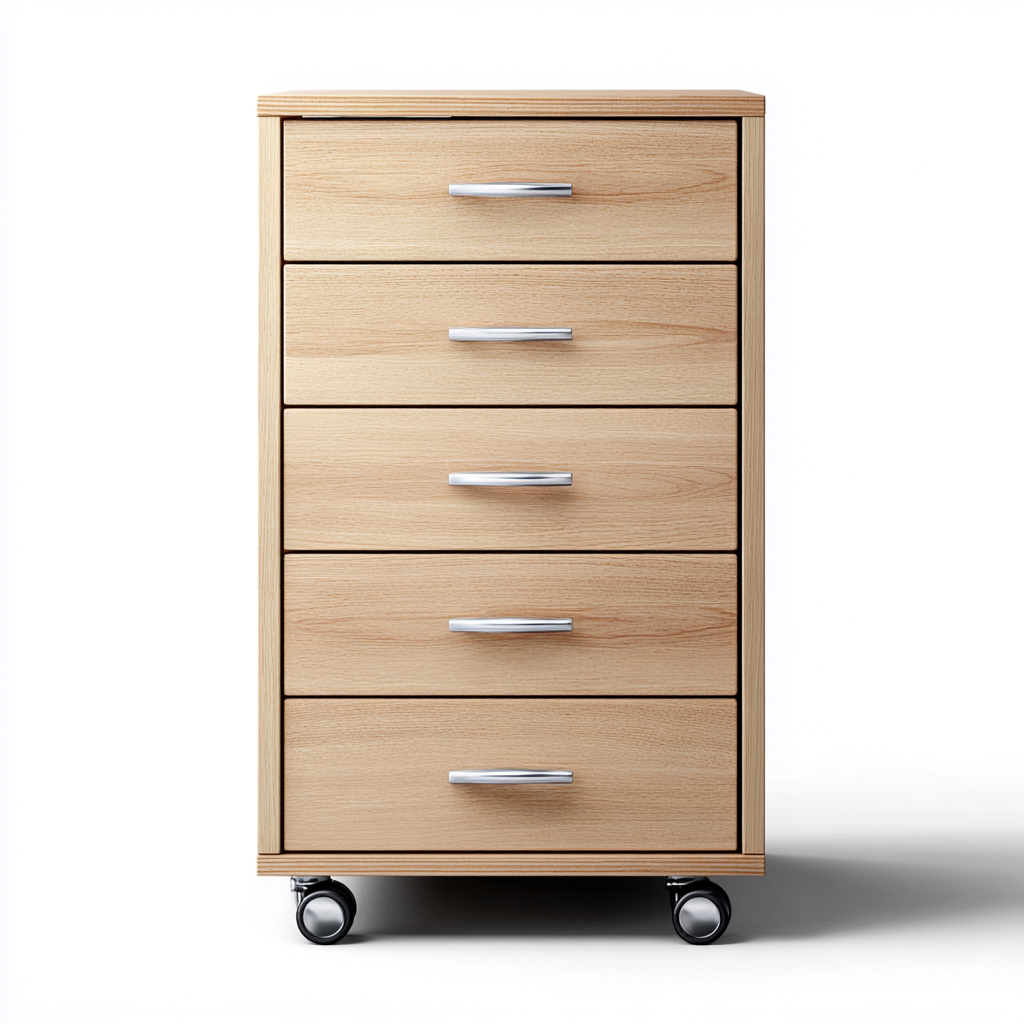 Archiefkast - hout - 45x40x78 cm - licht eiken - modern ontwerp-Havenaro