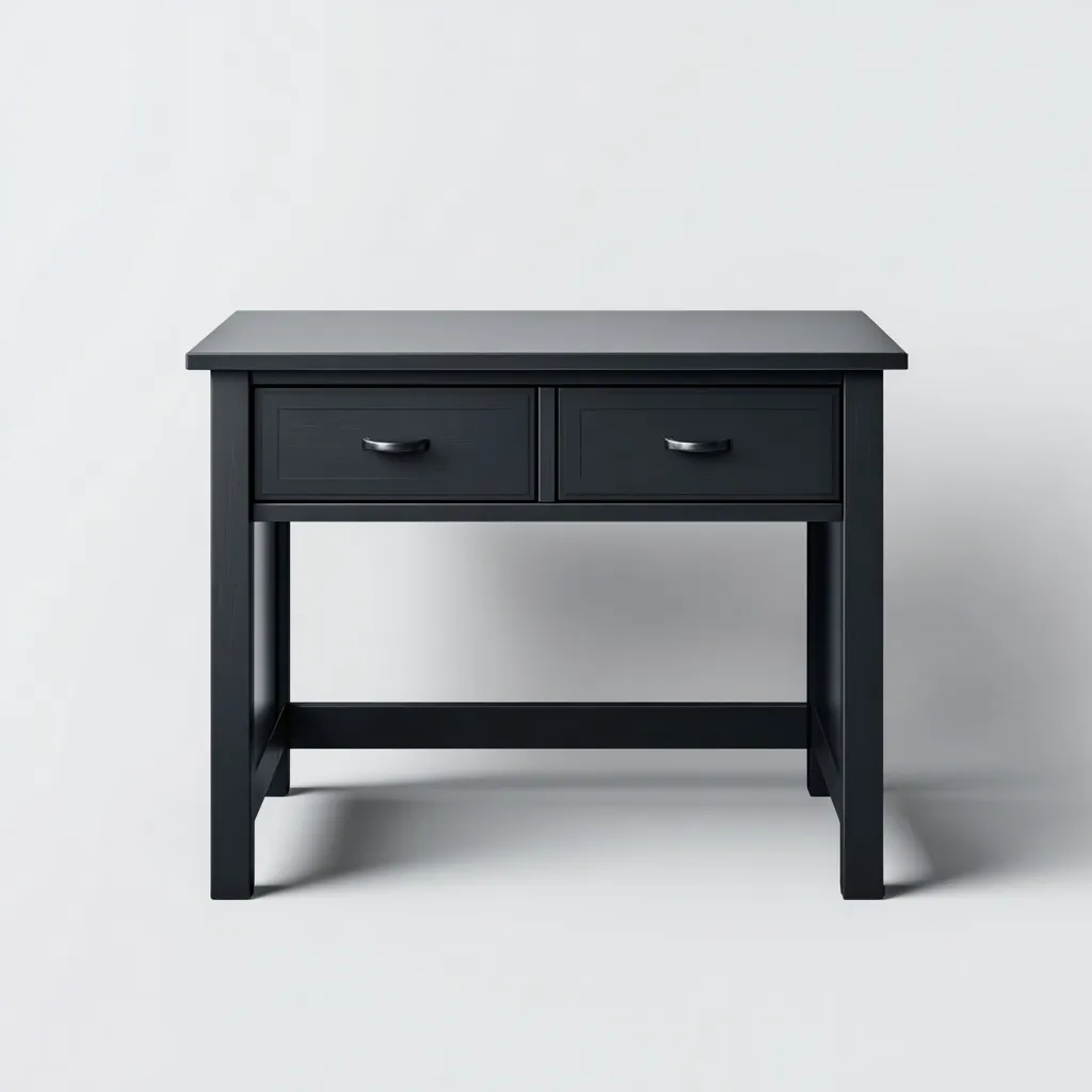 Bureau MDF - 100x50x75 cm - black - met opberglades-Havenaro