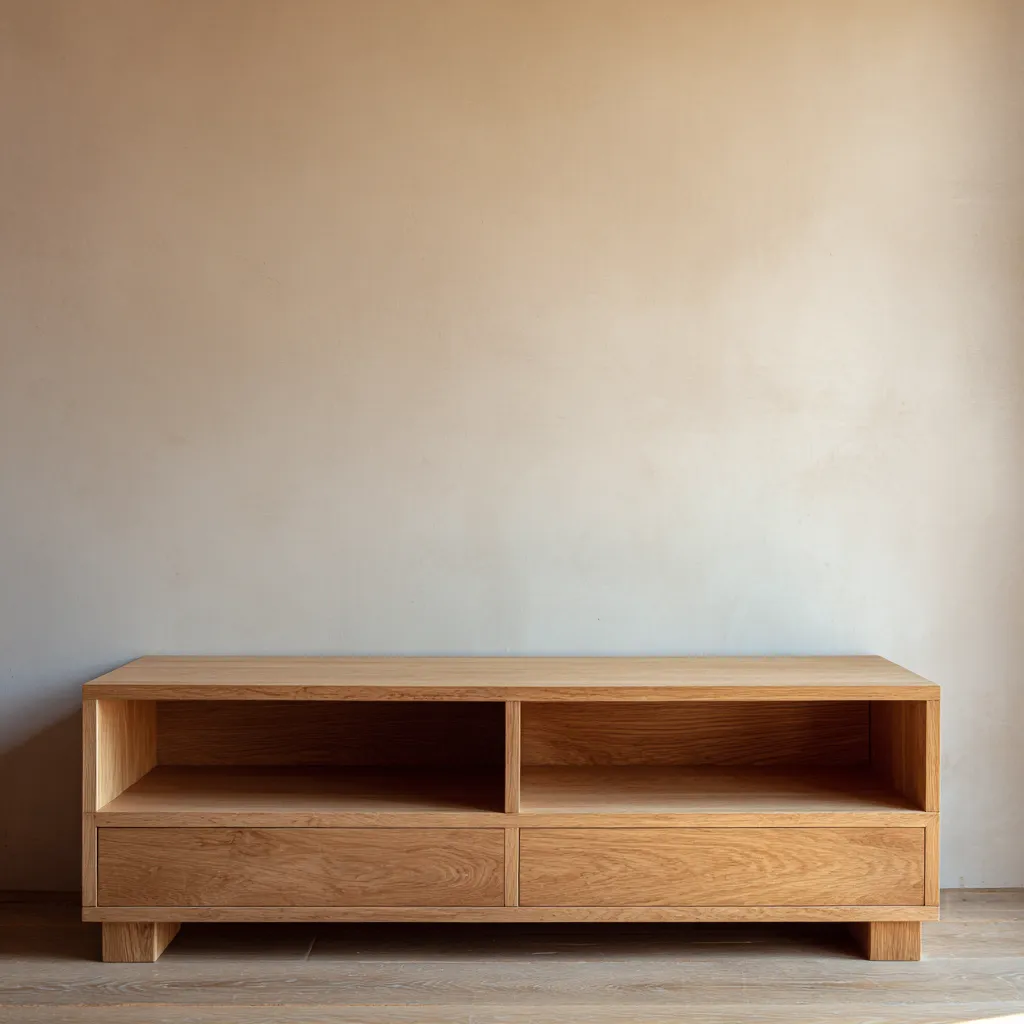 Meuble TV - bois - 150x42x50 cm - bois - design moderne-Interiorilo