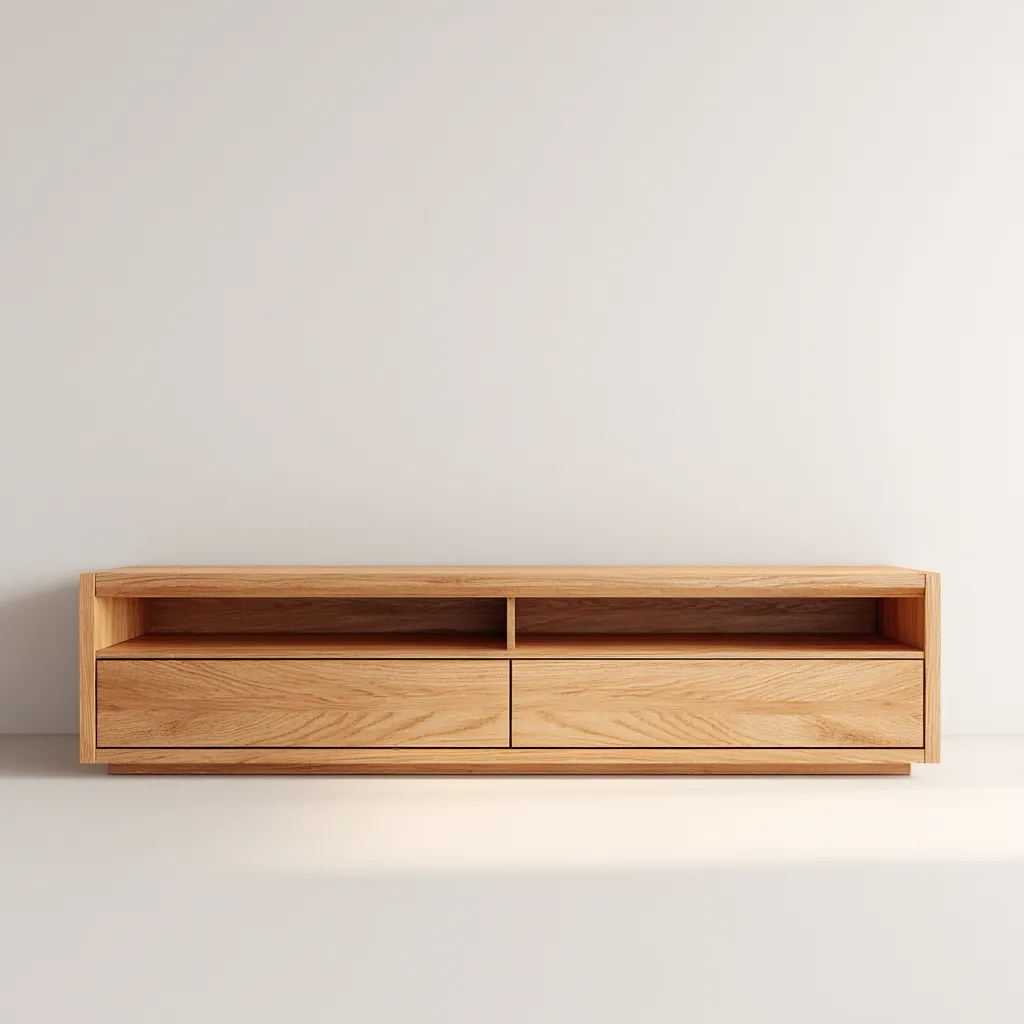 Meuble TV - bois - 165x42x48 cm - bois - design moderne-Interiorilo