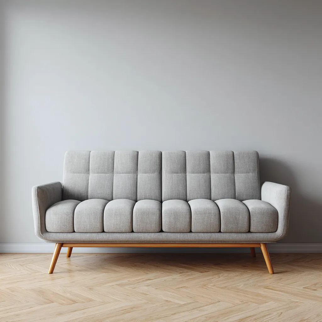 Canapé droit-tissu-bois-178x82x86 cm-gris-style scandinave-Interiorilo