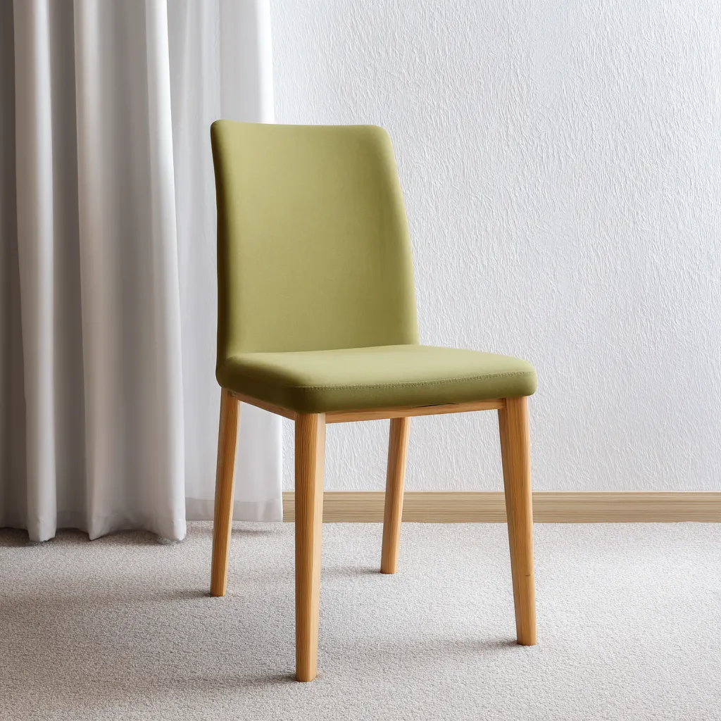 Chaise de salle à manger - tissu - 50x46x84 cm - vert-bois - design moderne-Interiorilo