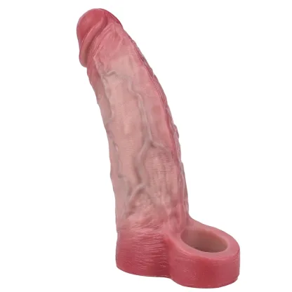 William 7.1 x 1.9in Realistic Silicone Dildo Penis Lengthening Sleeve