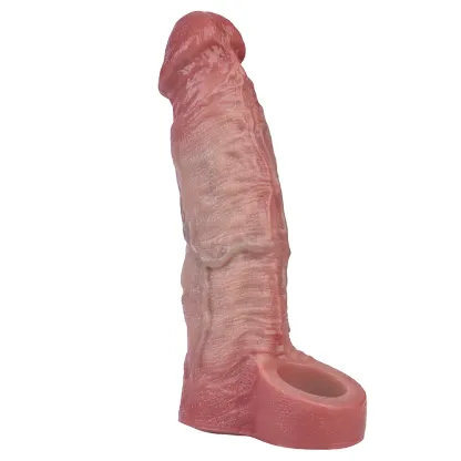 Daniel 7.4 x 1.81 in Realistic Vibrating Penis Lengthener sleeve