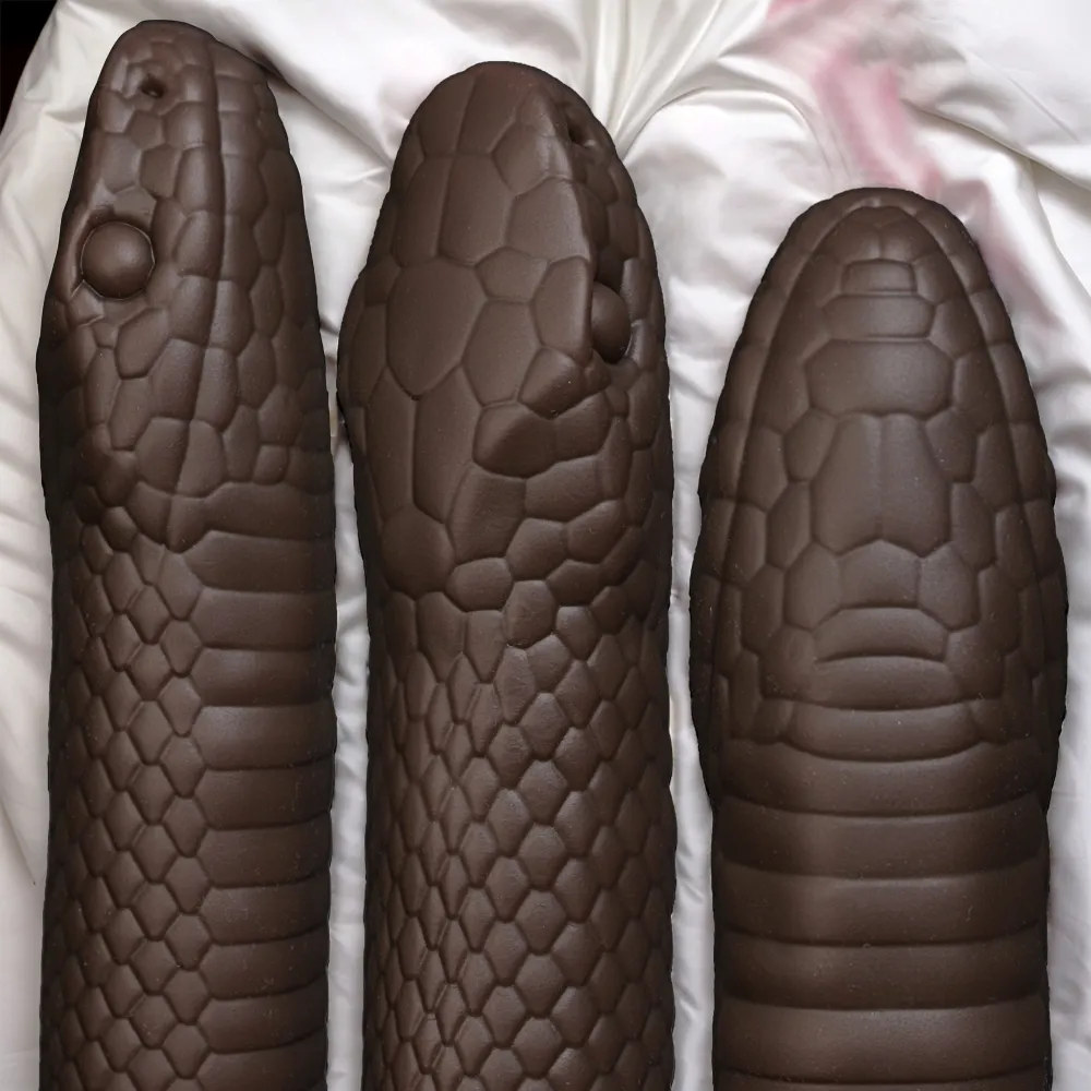 Fantasy Snake Wearing a Penis Penis Sleeve