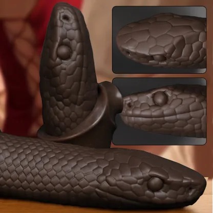 Fantasy Snake Wearing a Penis Penis Sleeve