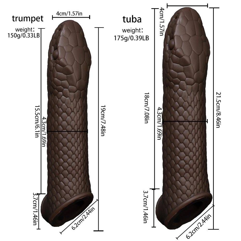 Fantasy Snake Wearing a Penis Penis Sleeve