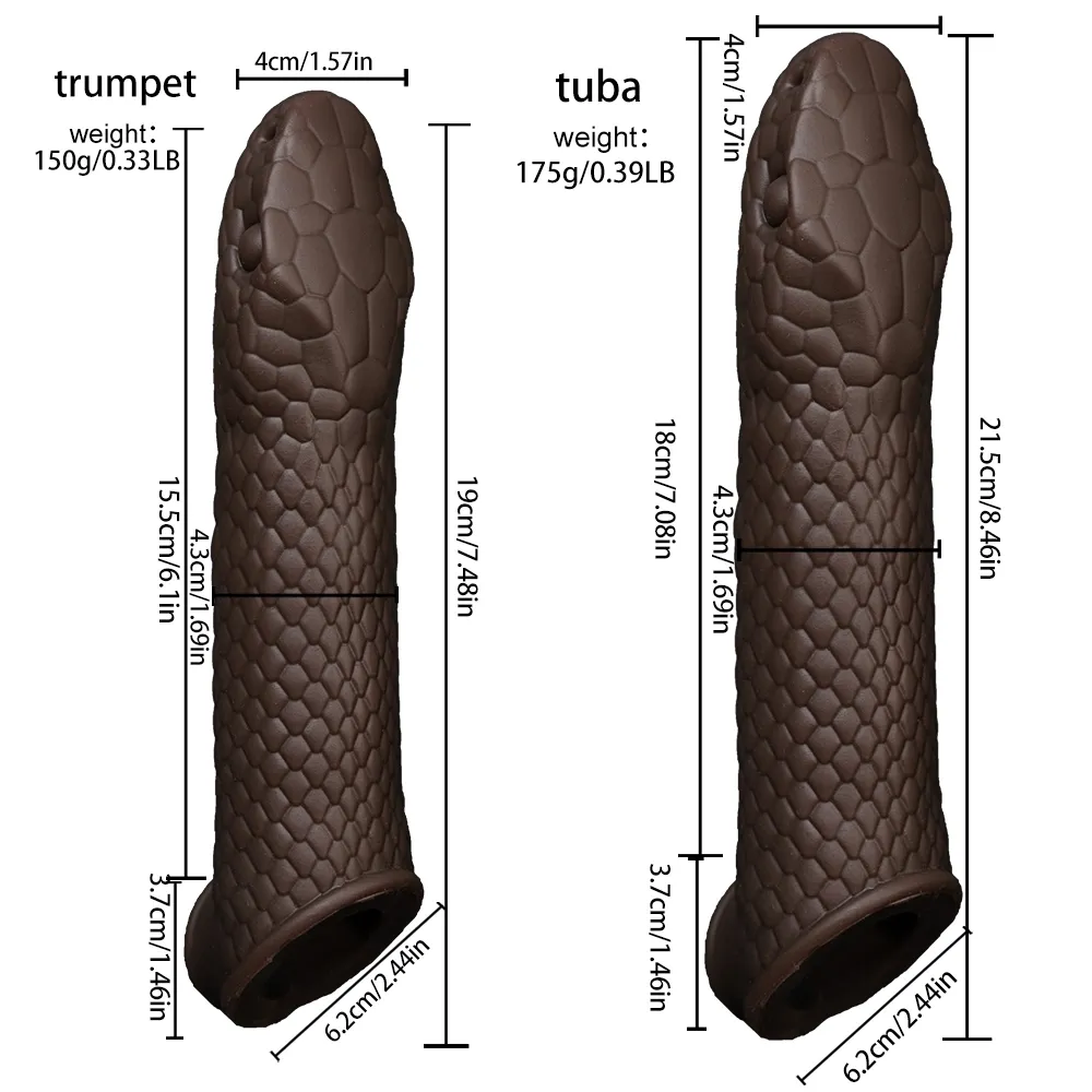 Fantasy Snake Wearing a Penis Penis Sleeve