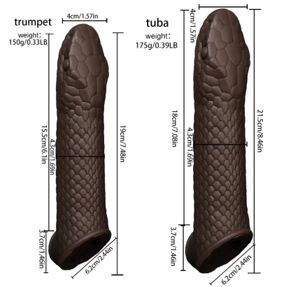 Fantasy Snake Wearing a Penis Penis Sleeve