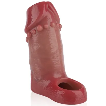 Luke 4.8 x 1.9 inch Soft Brown Open Penis Sheath