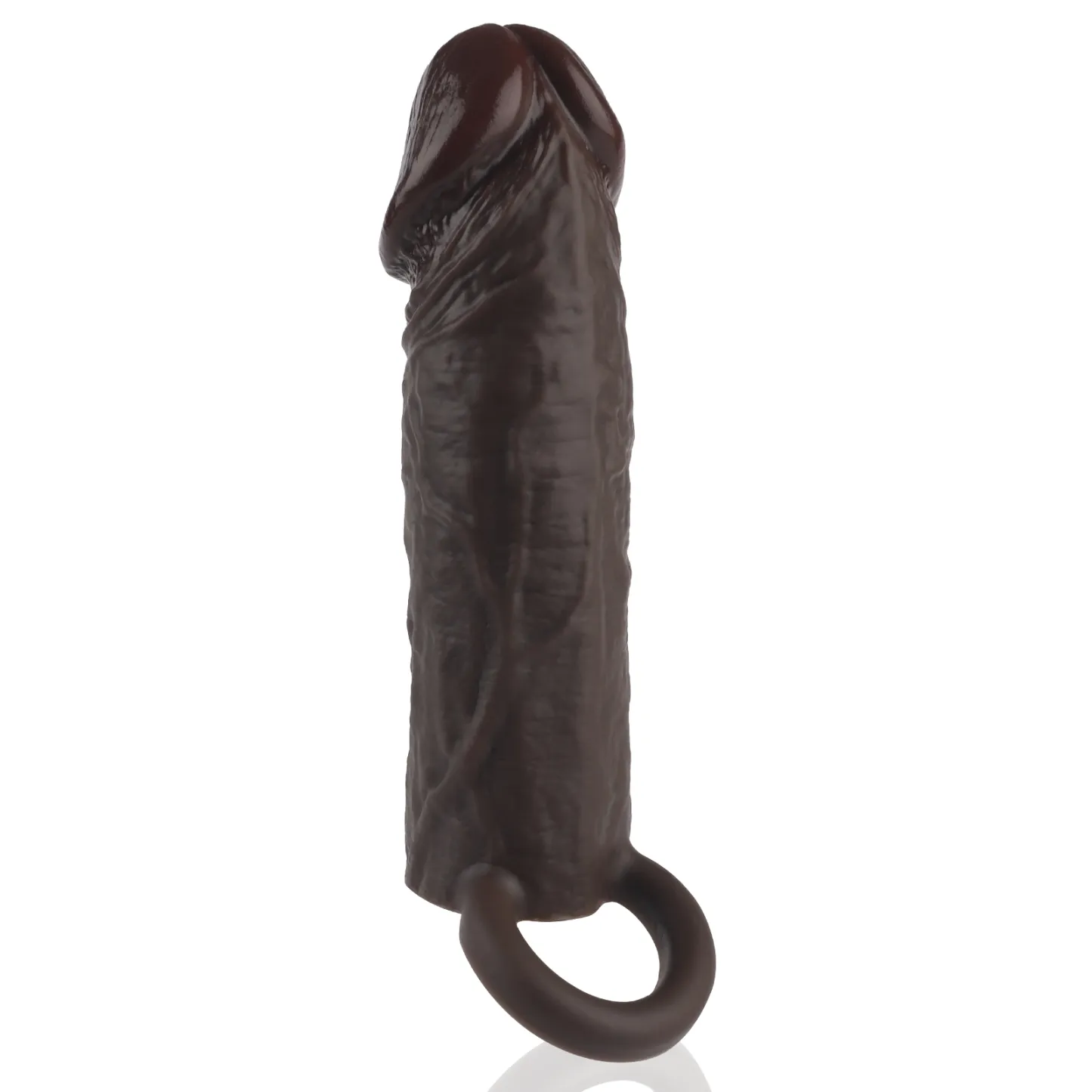 Corona 6.2 x 1.8 Brown-Black Realistic Penis Lengthening Sleeve