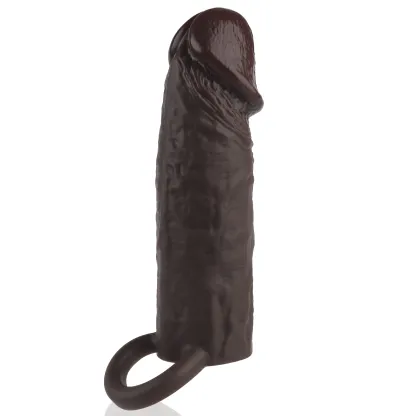 Corona 6.2 x 1.8 Brown-Black Realistic Penis Lengthening Sleeve