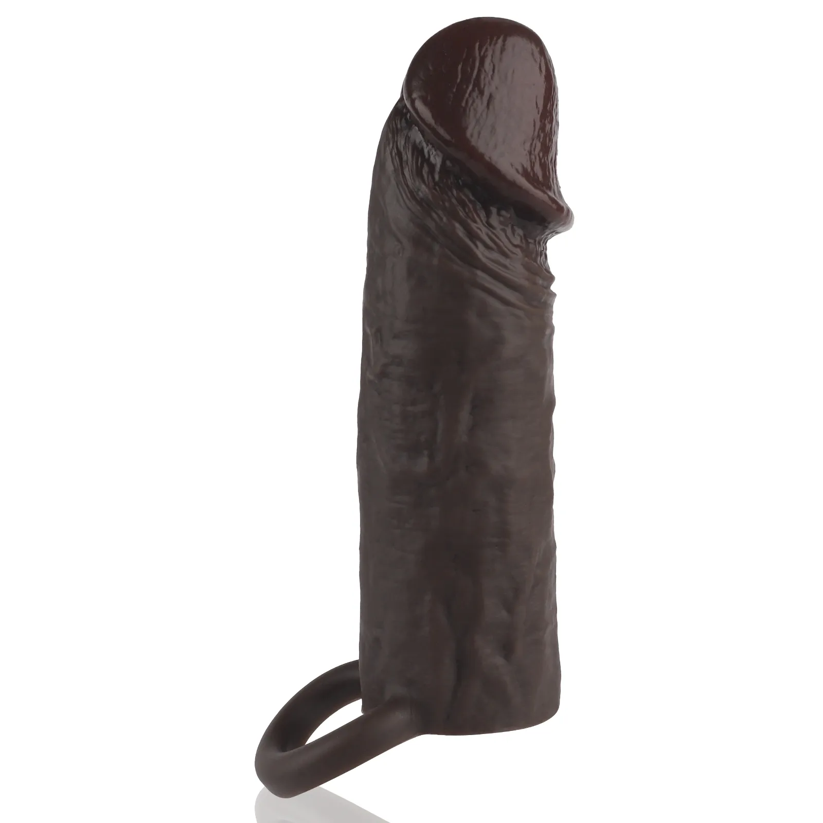 Corona 6.2 x 1.8 Brown-Black Realistic Penis Lengthening Sleeve