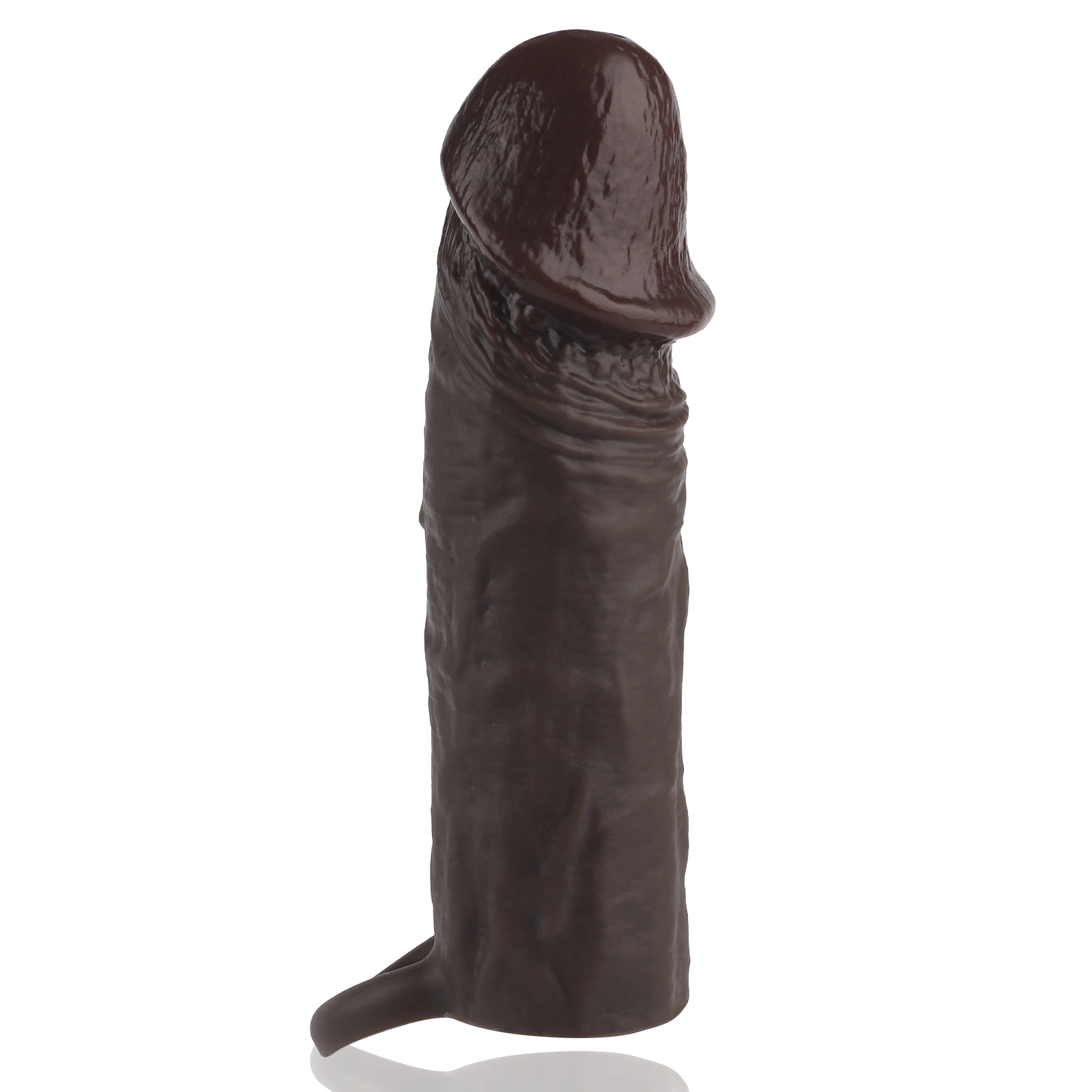 Corona 6.2 x 1.8 Brown-Black Realistic Penis Lengthening Sleeve