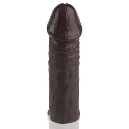 Corona 6.2 x 1.8 Brown-Black Realistic Penis Lengthening Sleeve