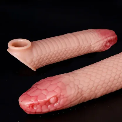 Fantasy Snake Wearing a Penis Penis Sleeve