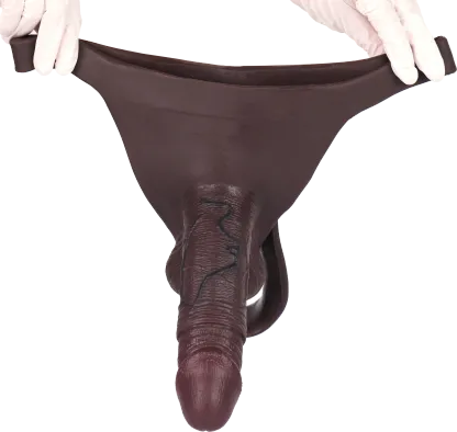 Robert 7.5 x 2 inch Black Wearable Thong Penis Sleeve