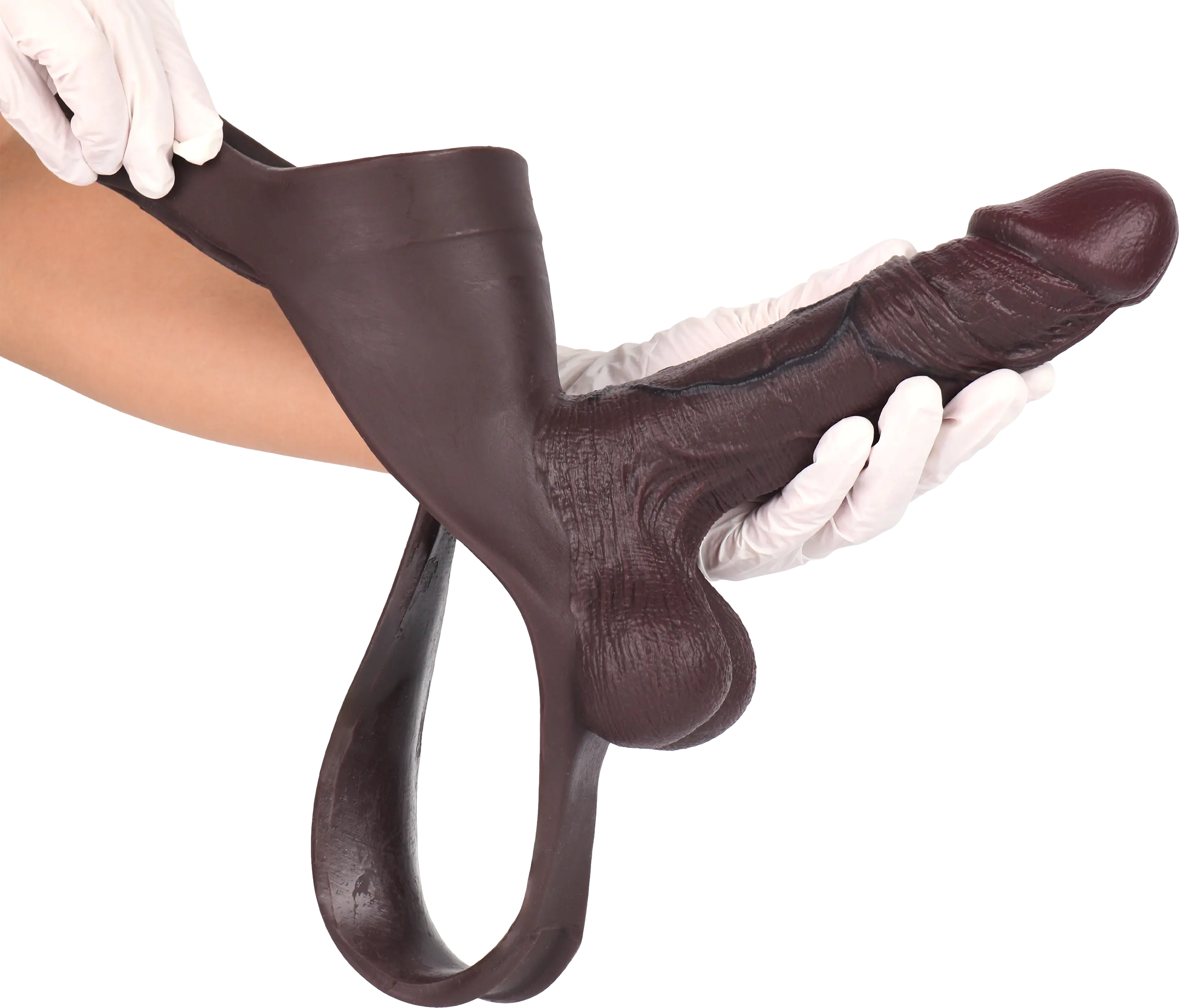 Robert 7.5 x 2 inch Black Wearable Thong Penis Sleeve