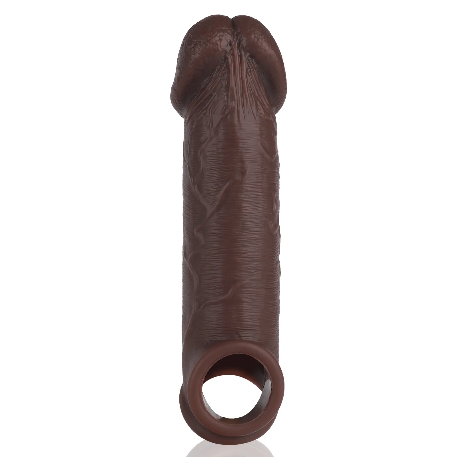 Jason 8.5 x 2in Best Realistic Black Dildo penis sleeve