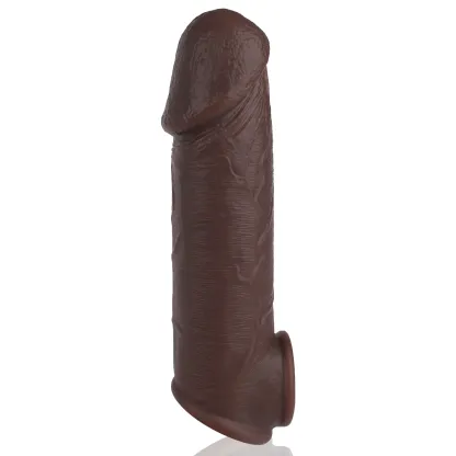 Jason 8.5 x 2in Best Realistic Black Dildo penis sleeve