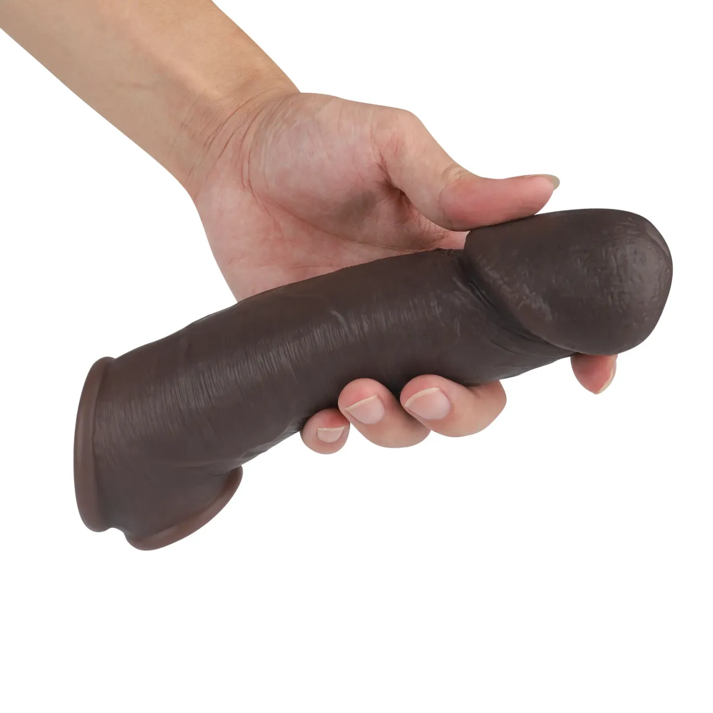Jason 8.5 x 2in Best Realistic Black Dildo penis sleeve