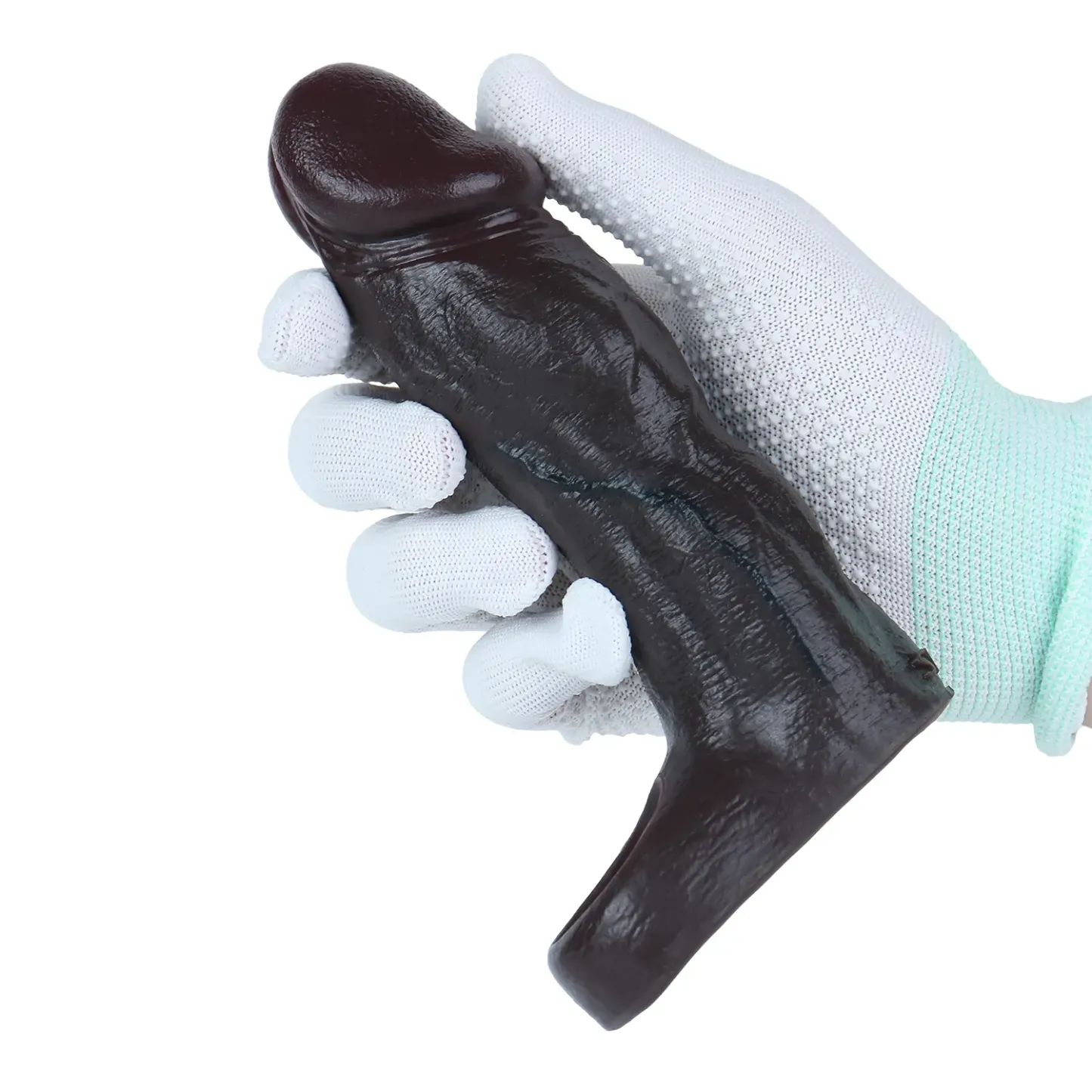 Martin 6.2x 1.7in Black Silicone Realistic Penis Sleeve