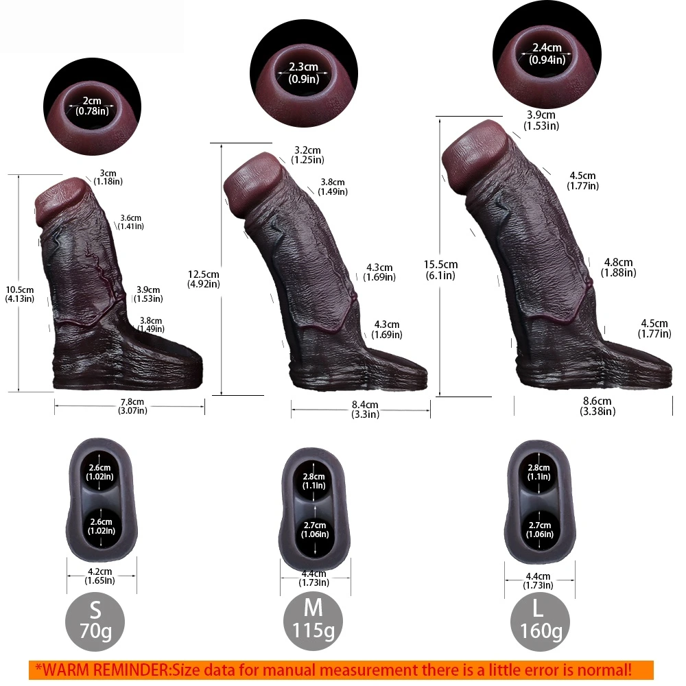 Jason 6.1“ x 1.9” Liquid Silicone Open Ended Cock Girth Sleeve