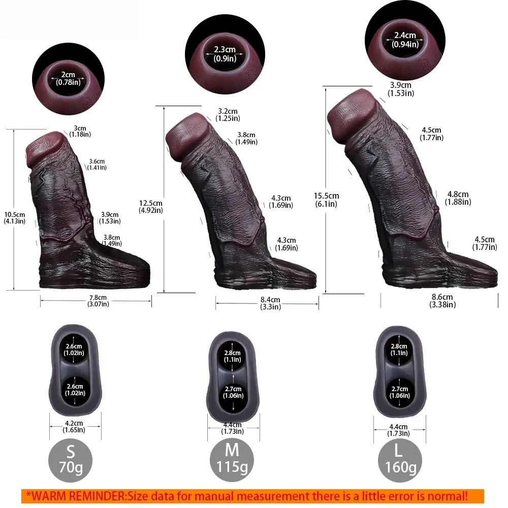 Jason 6.1“ x 1.9” Liquid Silicone Open Ended Cock Girth Sleeve