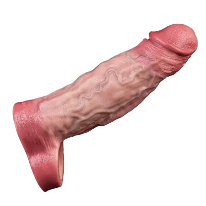 Oliver 7x2 inch 10-mode vibration realistic penis lengthening sleeve