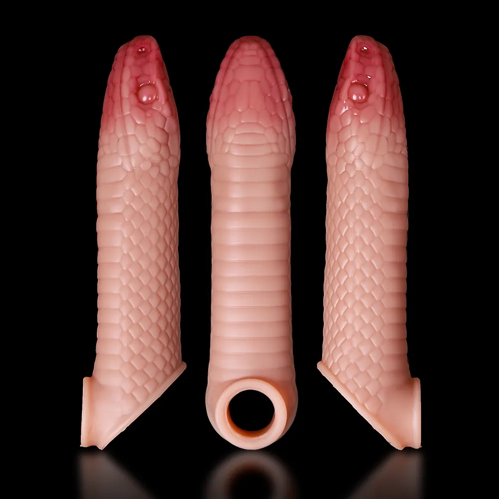 Fantasy Snake Wearing a Penis Penis Sleeve