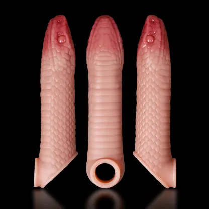 Fantasy Snake Wearing a Penis Penis Sleeve