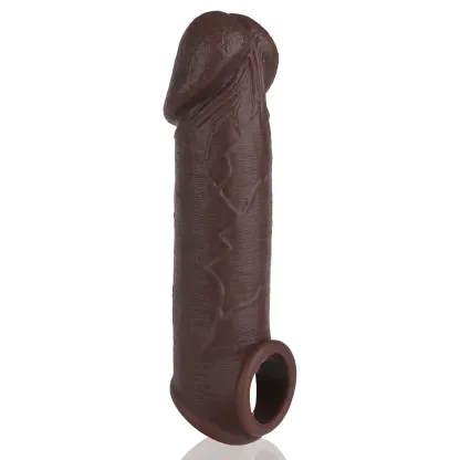 Jason 8.5 x 2in Best Realistic Black Dildo penis sleeve