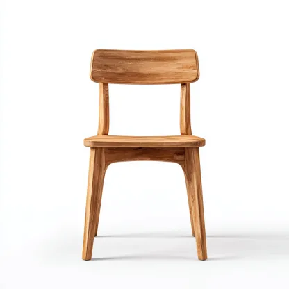 Chaise de salle à manger en bois massif 47x51x83 cm - chêne clair - pour salle à manger-Comfysta